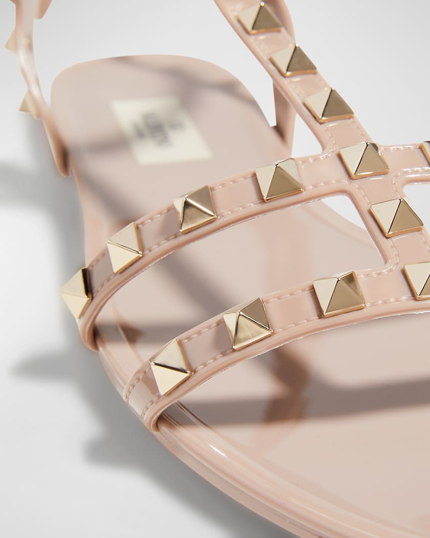 Rockstud Jelly Flat Gladiator Sandals