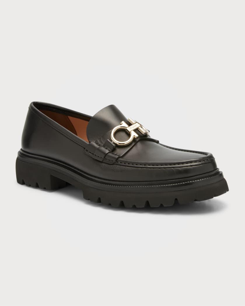 FERRAGAMO Bleecker Reversible Bit Lugged Loafer (Men)