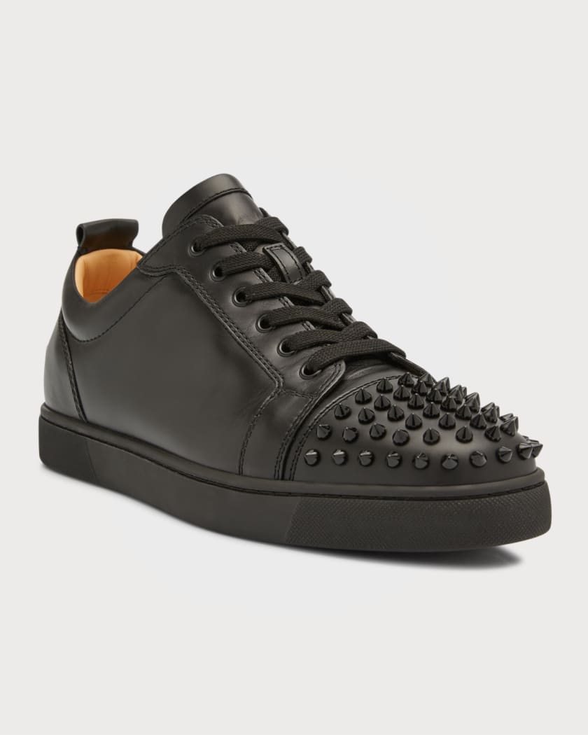 Christian Louboutin Men's Junior Spiked Low-Top Sneakers | Neiman Marcus