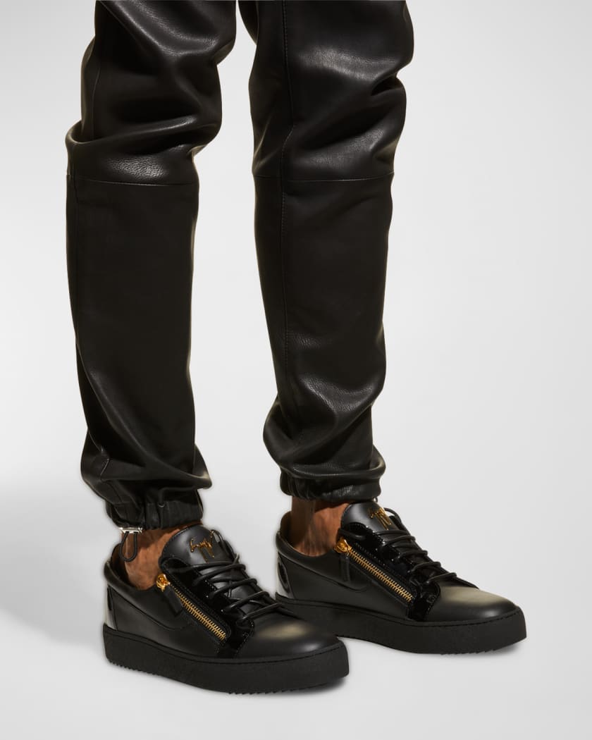 Uretfærdighed fremsætte Termisk Giuseppe Zanotti Men's London Double-Zip Leather Low-Top Sneakers | Neiman  Marcus