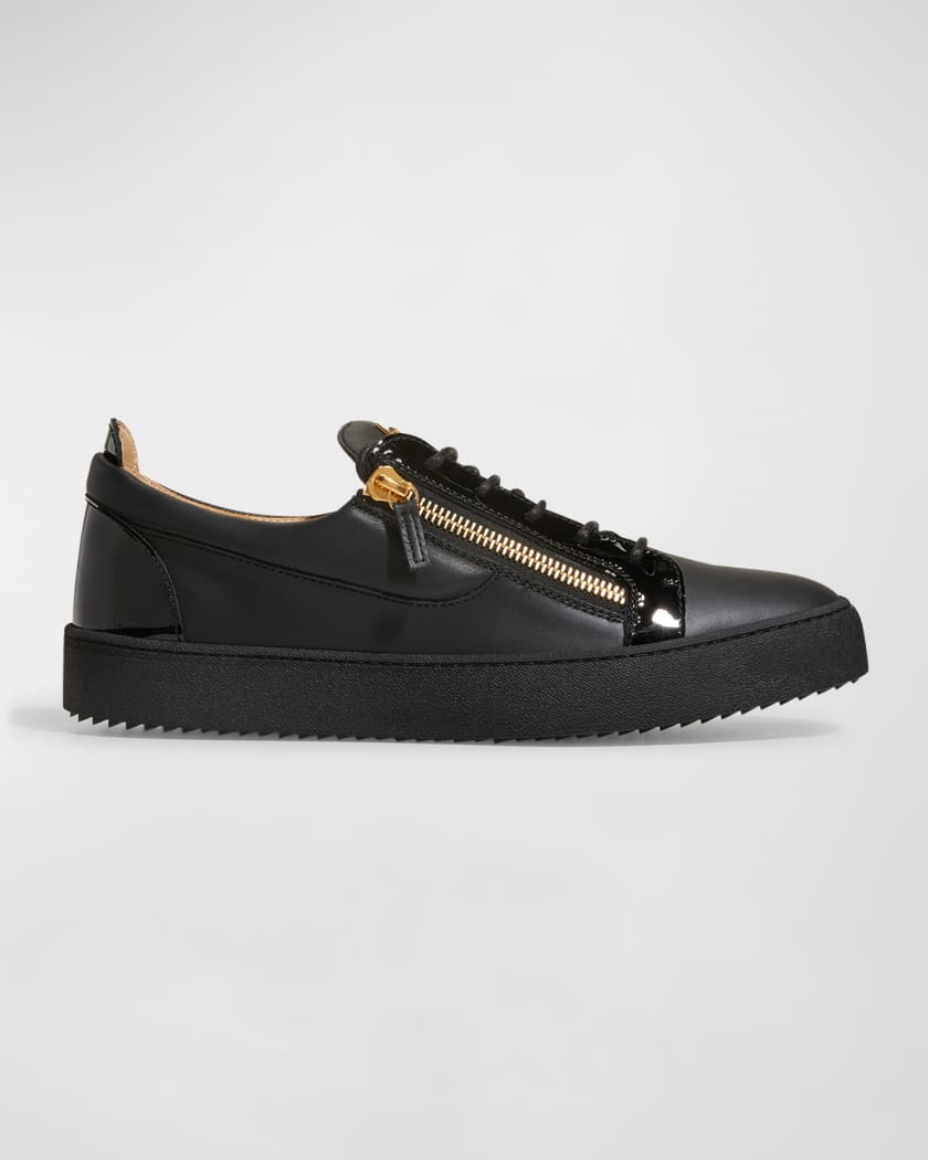 Uretfærdighed fremsætte Termisk Giuseppe Zanotti Men's London Double-Zip Leather Low-Top Sneakers | Neiman  Marcus