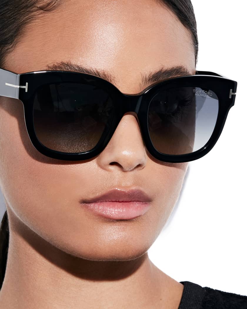 TOM FORD Beatrix Square Plastic Sunglasses | Neiman Marcus
