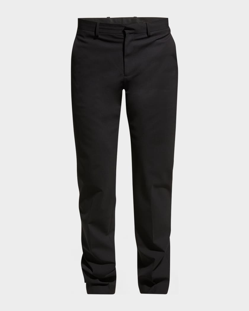 Shop Solid Formal Trousers with Pocket Detail and Belt Loops Online