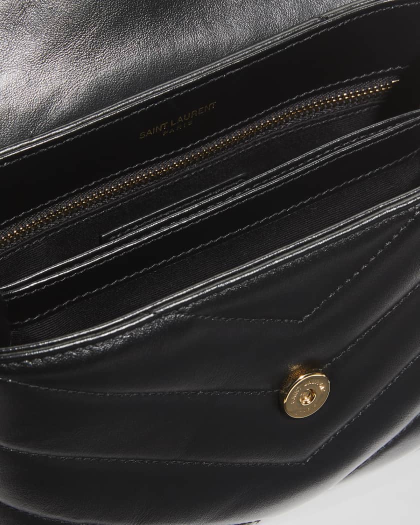 Saint Laurent Loulou Toy YSL Crossbody Bag in Quilted Leather