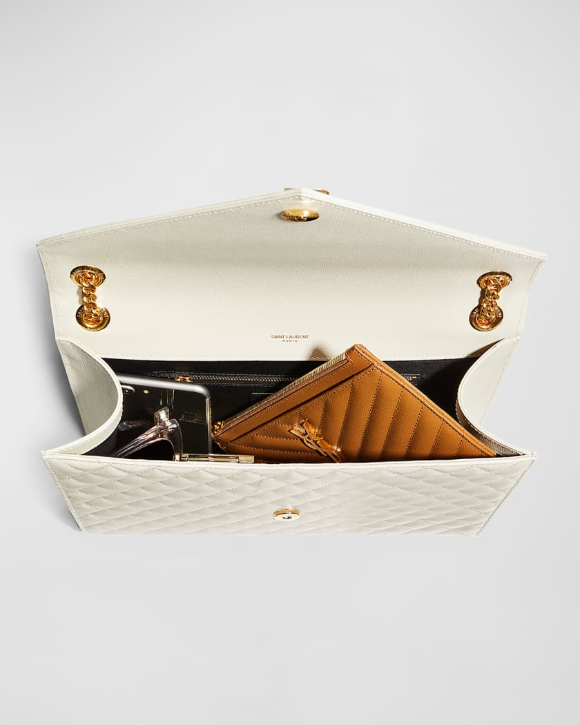 Saint Laurent Quilted Monogram Shoulder Bag - Farfetch