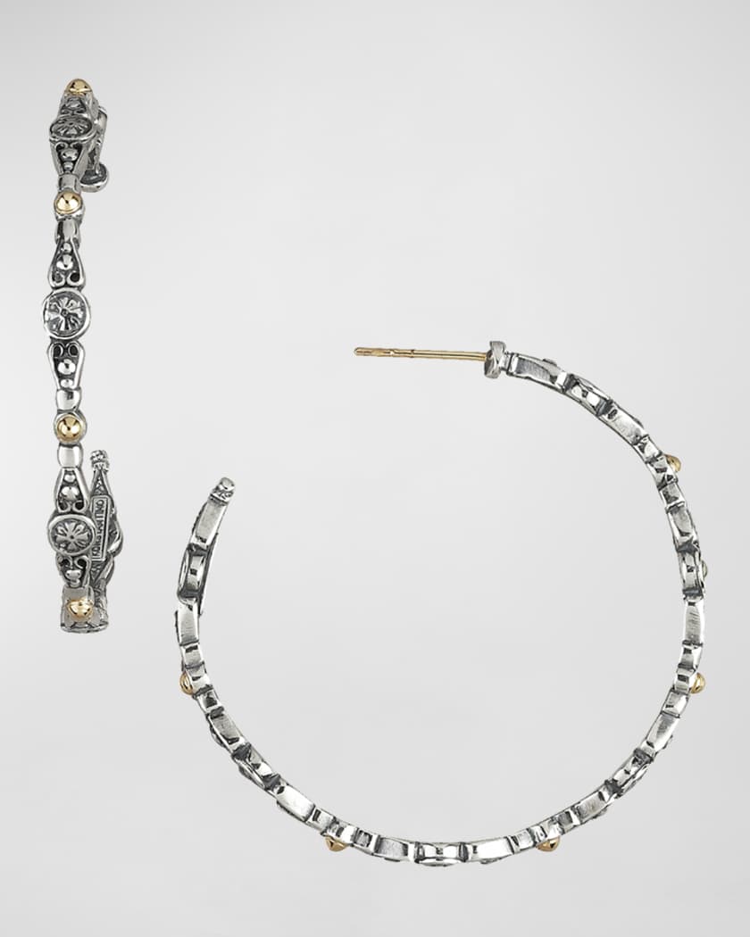 Konstantino Dotted Hoops Medium Neiman Marcus
