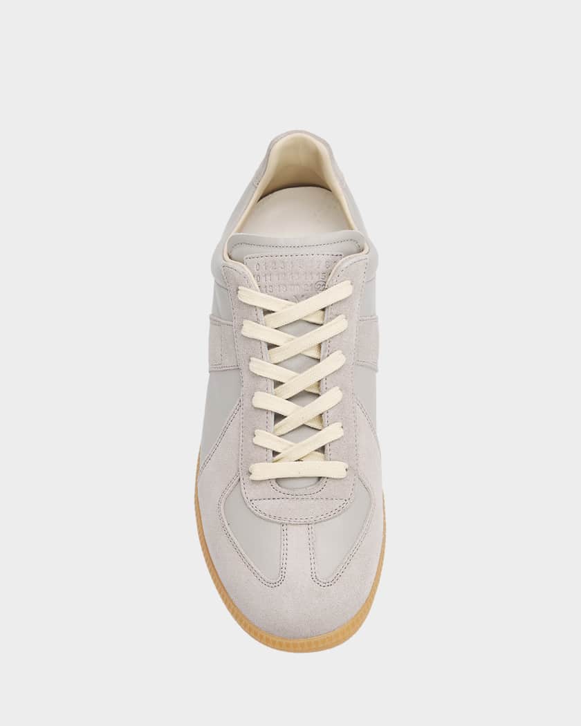 Men's Replica Leather Low-Top Sneakers | Neiman Marcus