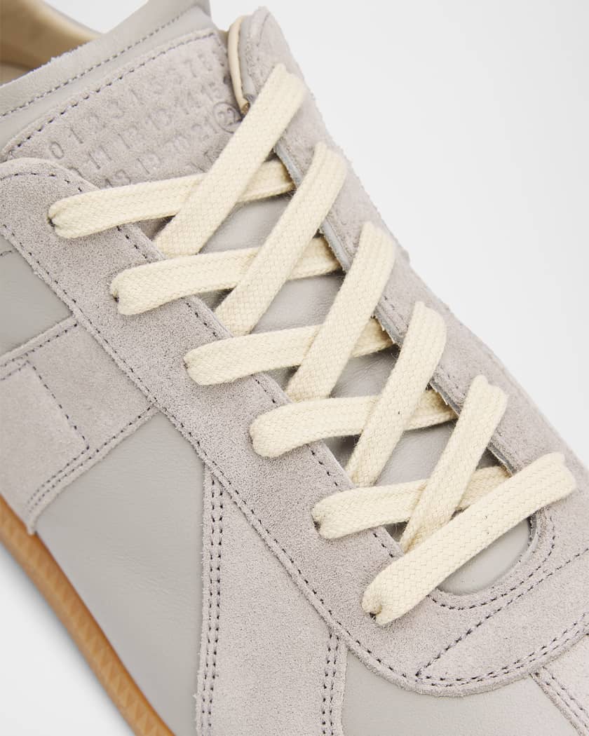 Men's Replica Leather Low-Top Sneakers | Neiman Marcus