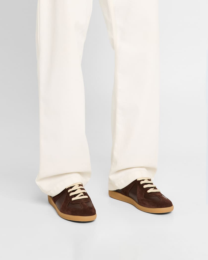 Men's Replica Leather Low-Top Sneakers | Neiman Marcus