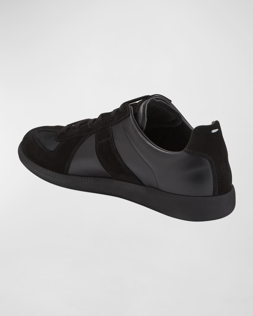 Men's Replica Leather Suede Low-Top Sneakers