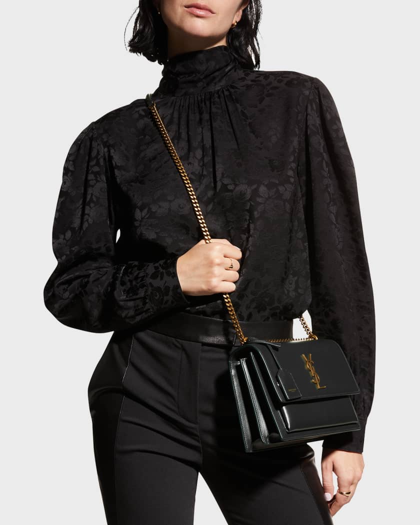 Saint Laurent Sunset Medium Monogram YSL Chain Crossbody Bag | Neiman Marcus