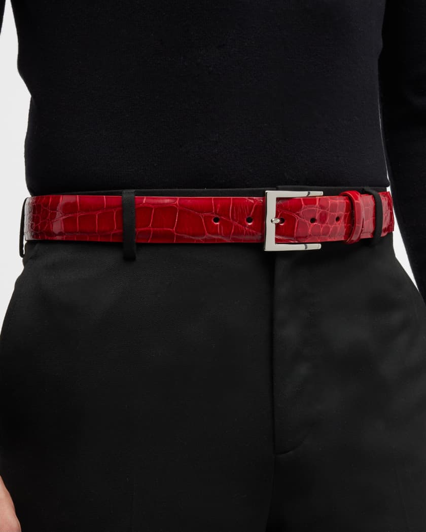Men's American Alligator Belt