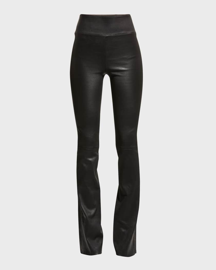 Faux leather 2025 ankle leggings