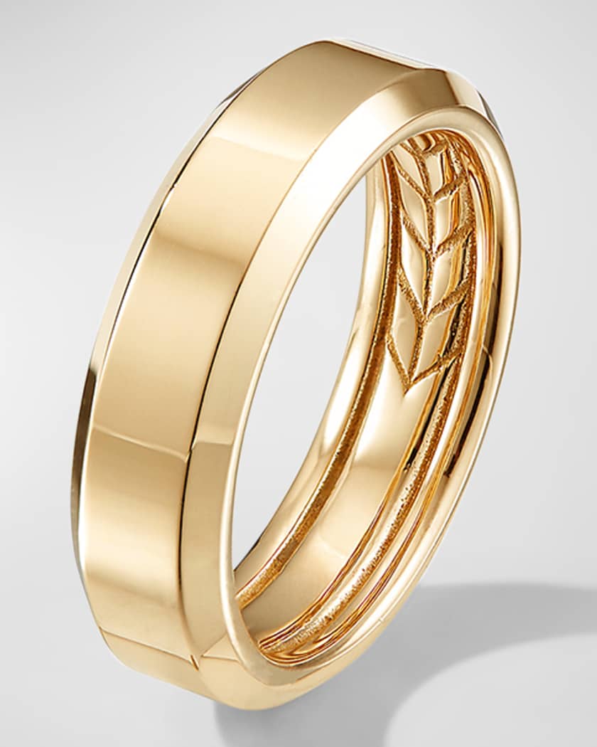 David yurman mens clearance gold wedding bands