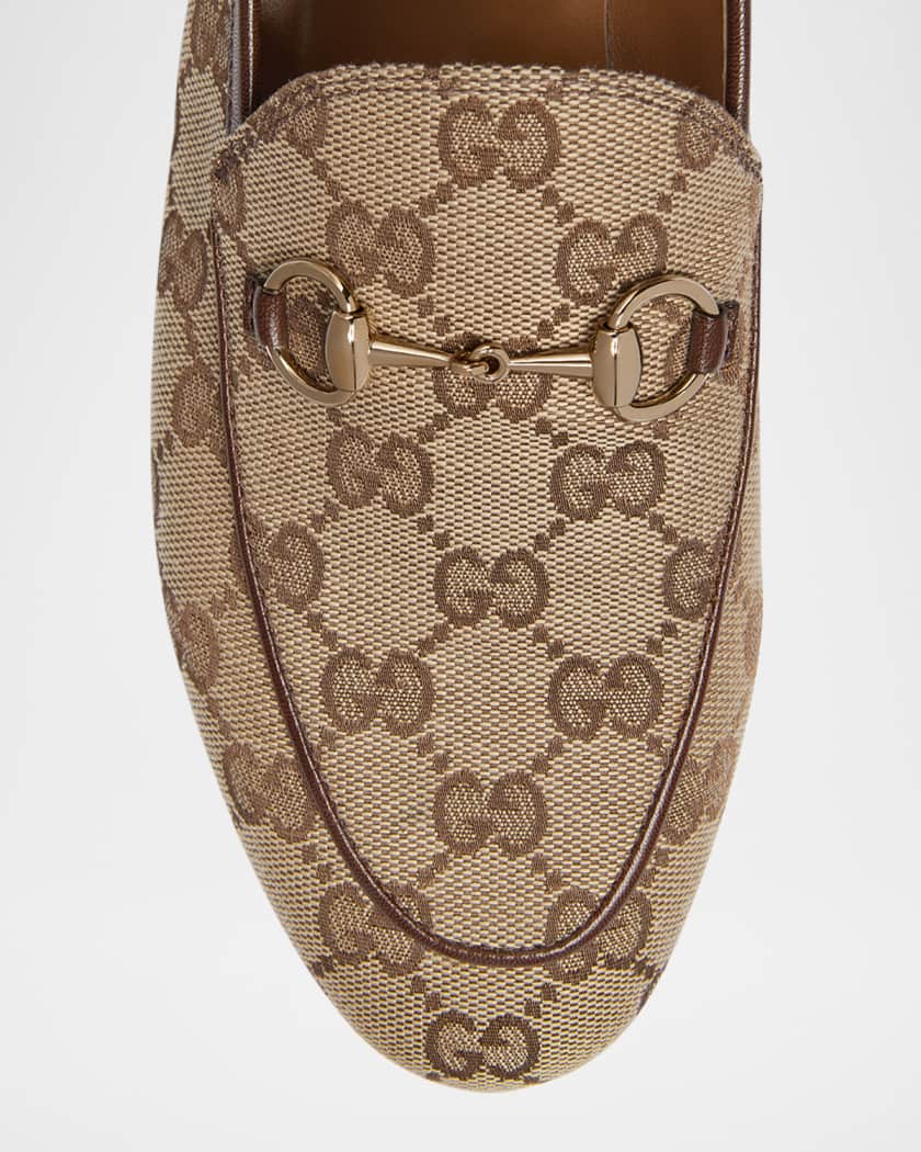 GG Canvas Flat Loafers