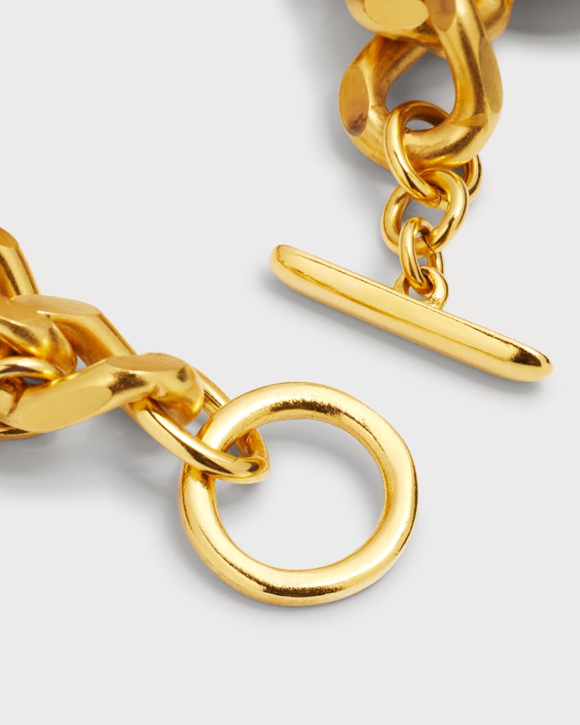 Chain-Link Coin Drop Bracelet