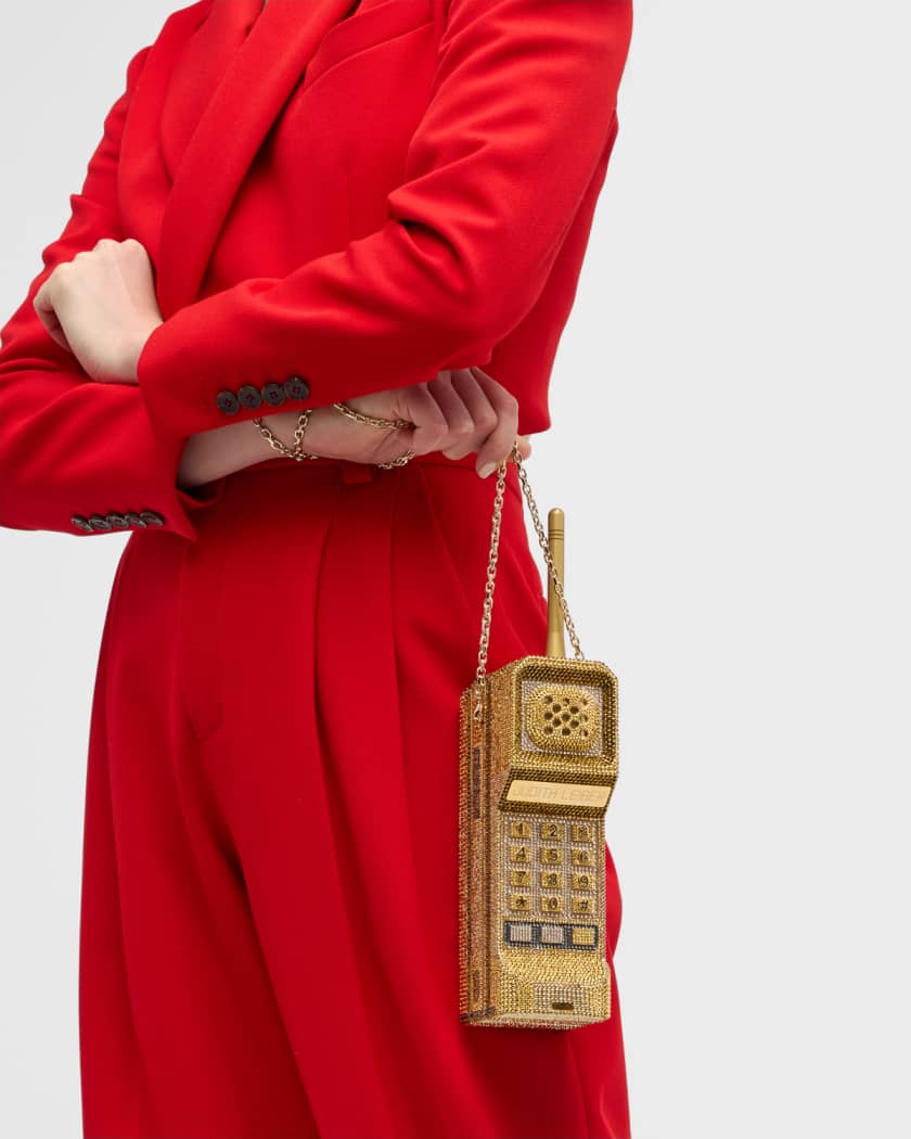 Judith Leiber Call Me Brick Phone Clutch Bag