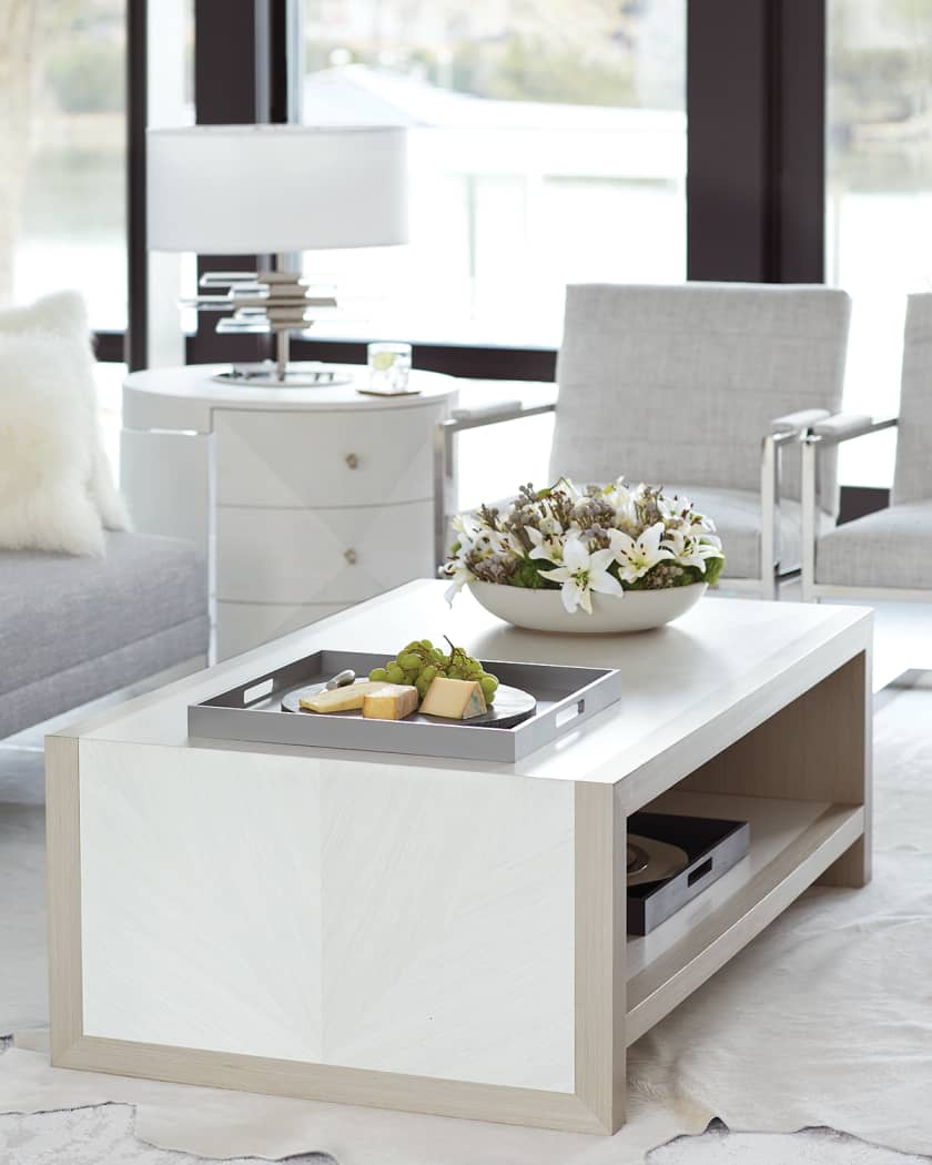 Bernhardt glass coffee sale table