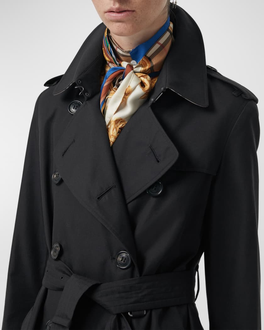 Burberry black trench hot sale