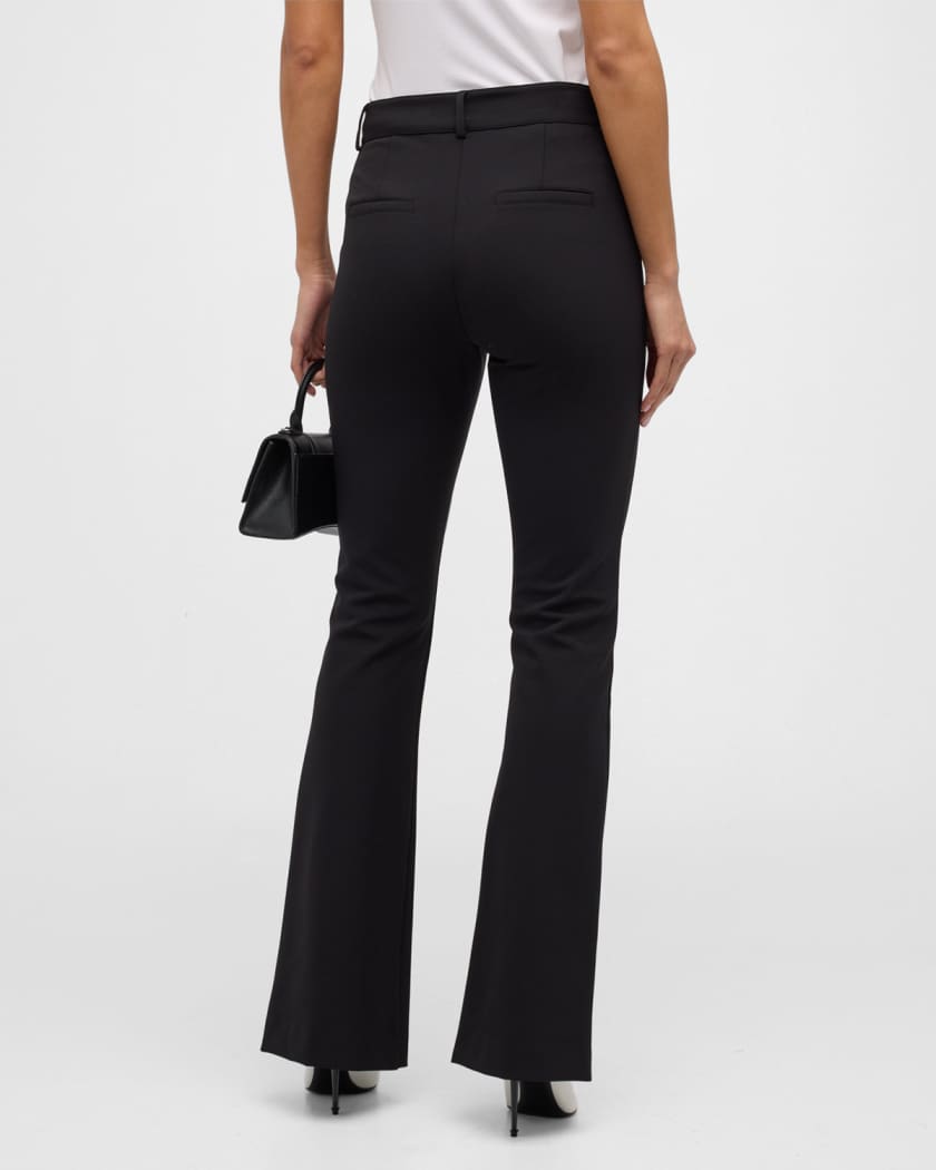 Veronica Beard Hibiscus Pintuck Boot Cut Pants Neiman Marcus