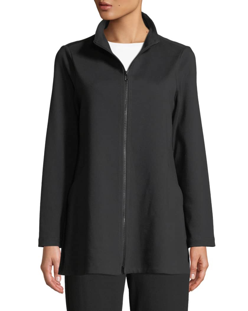 Eileen fisher travel shop ponte zip jacket