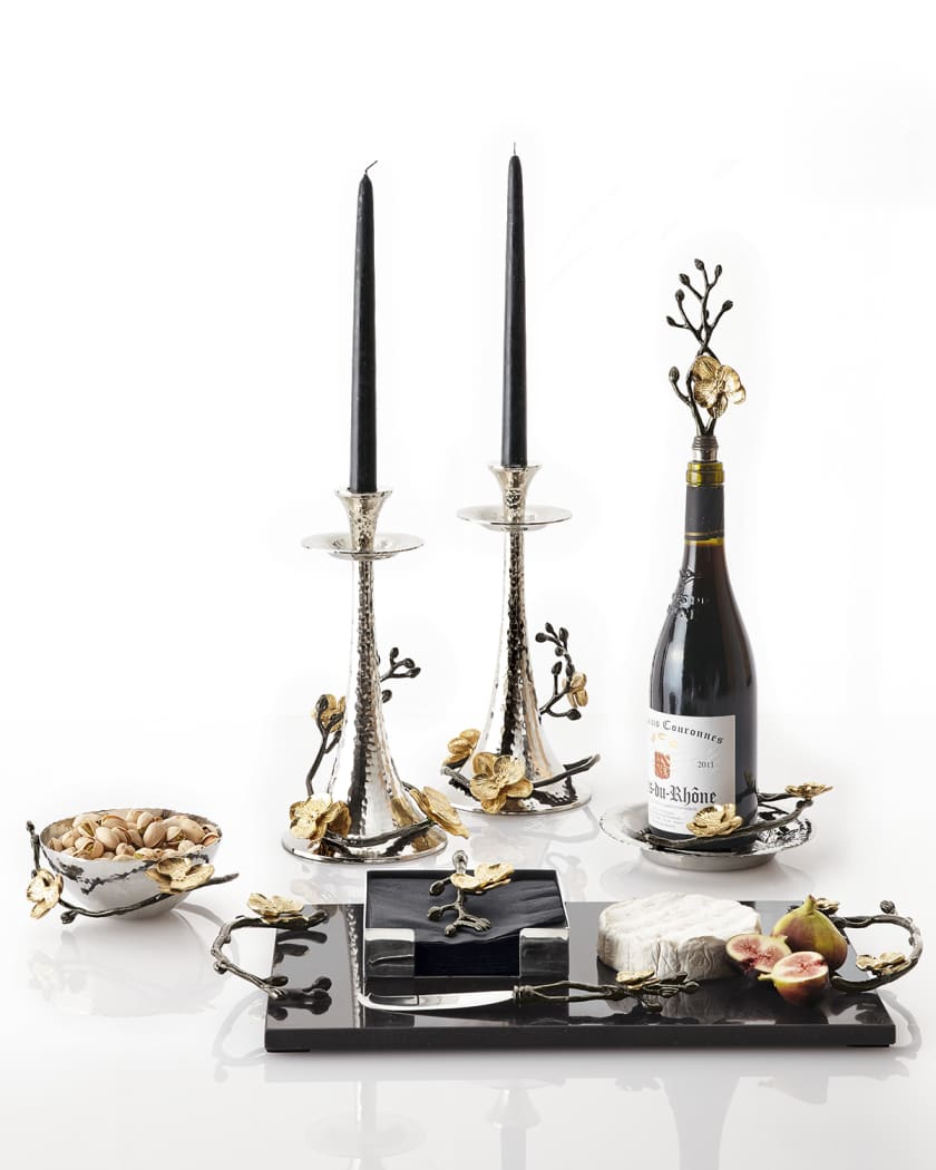 Gold Orchid Wine Stopper