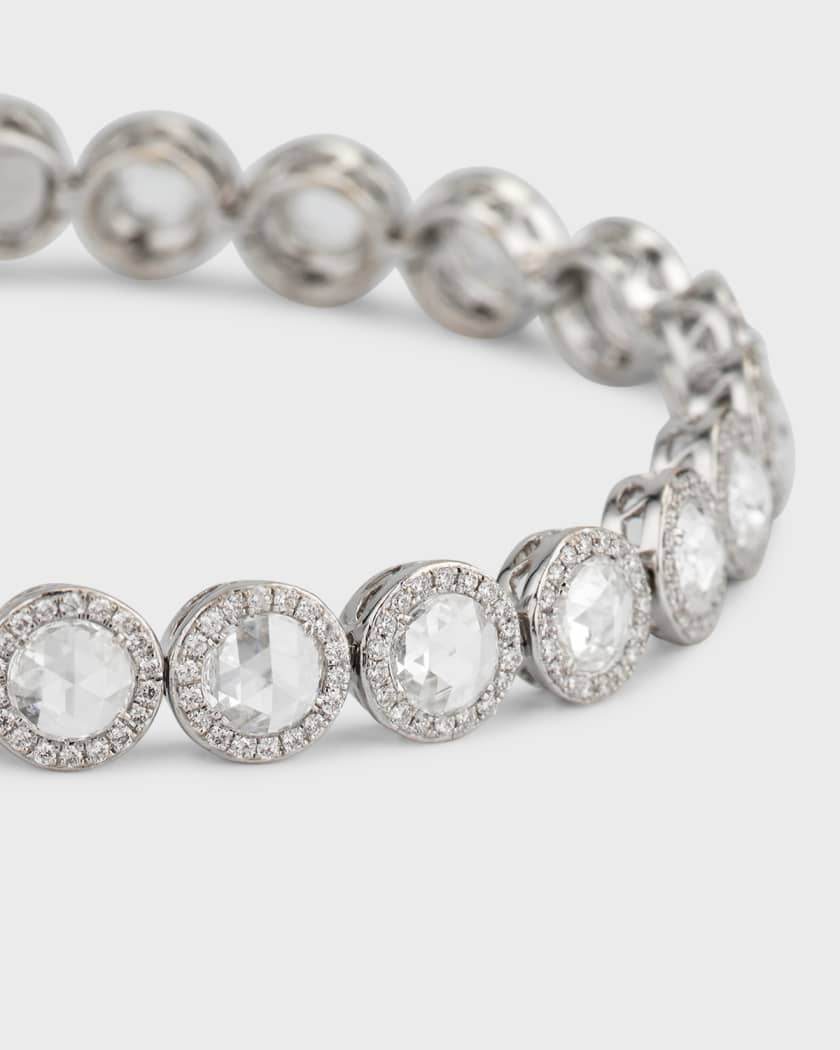 64Facets Diamond Tennis Bracelet