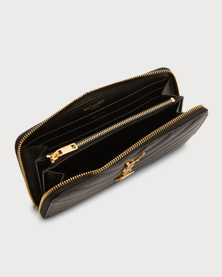 Saint laurent zip wallet store