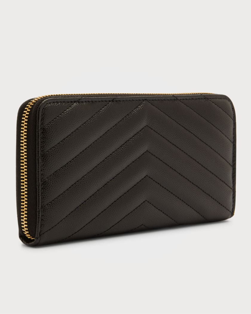 Yves Saint Laurent Tiny Monogram Zip Around Wallet