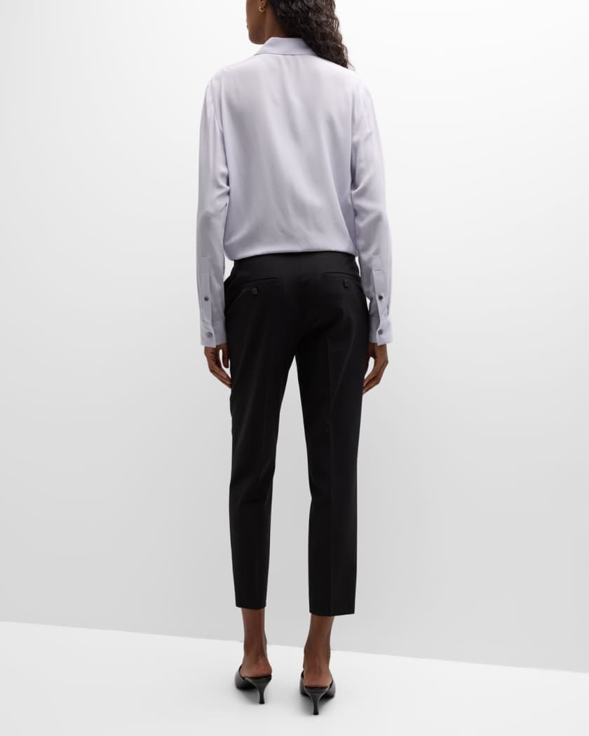 Theory Treeca Wool Pants | Neiman Marcus