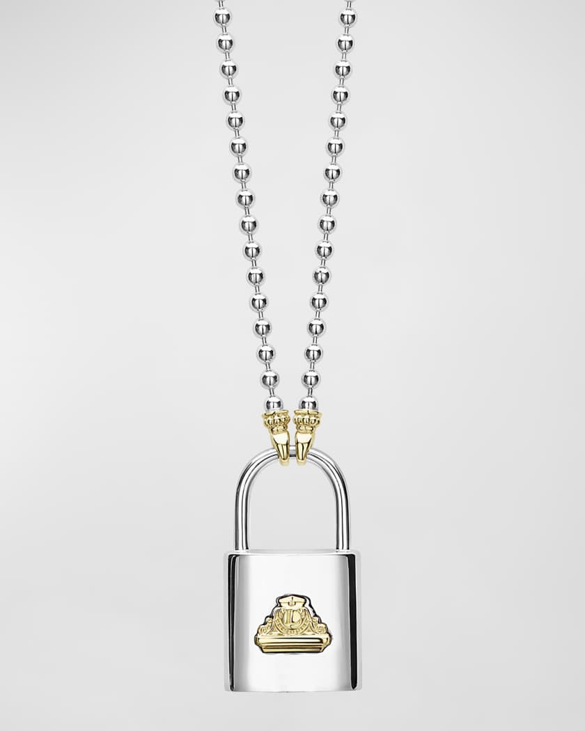 Louis Vuitton 18K Gold Luggage Padlock Charm Chain Bracelet