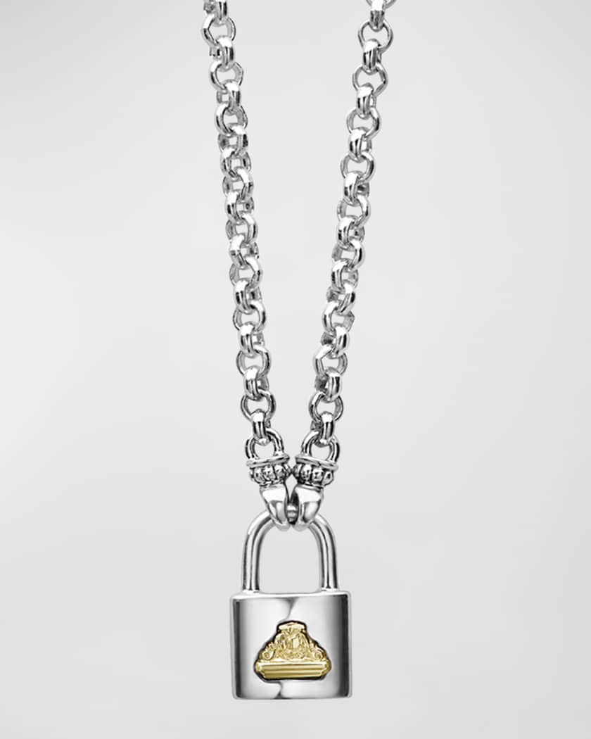 Beloved Lock Pendant Necklace
