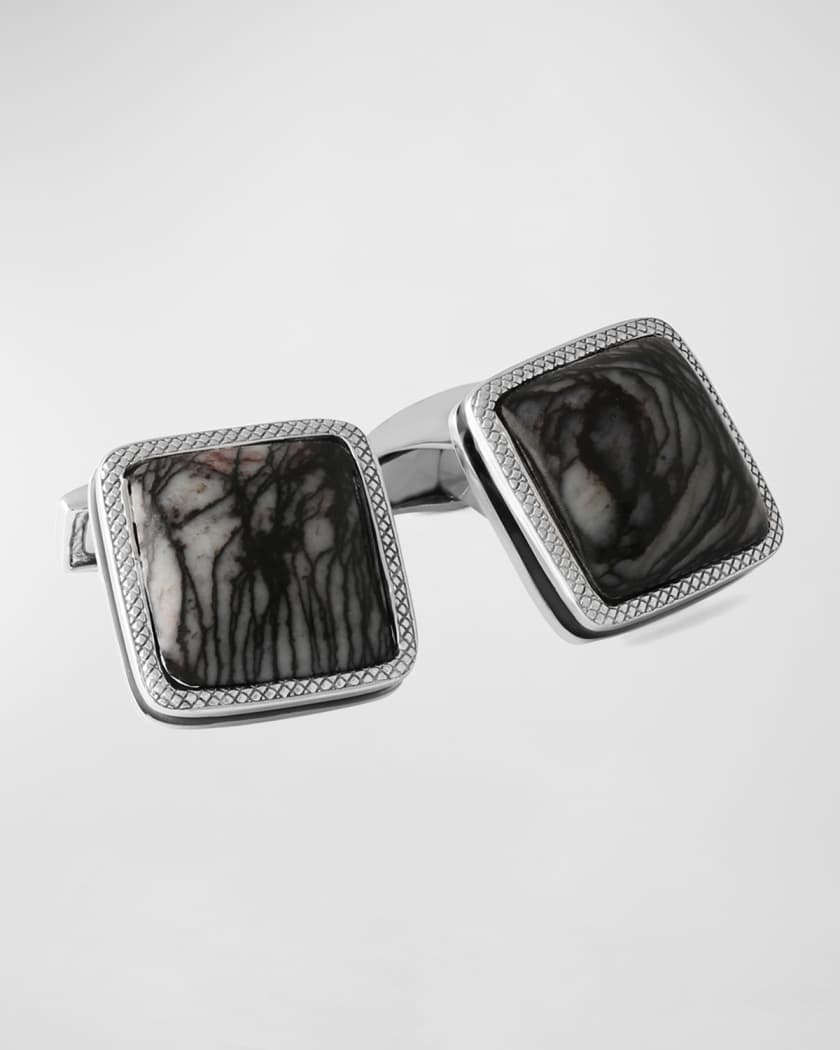 Sterling Silver Personalised Entwined Initial Cufflinks 