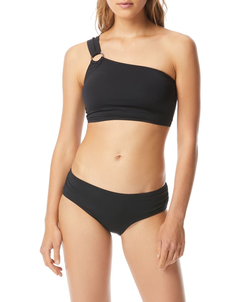 Michael Kors, Swim, Michael Michael Kors Logo Ring One Shoulder Bikini  Top Bra