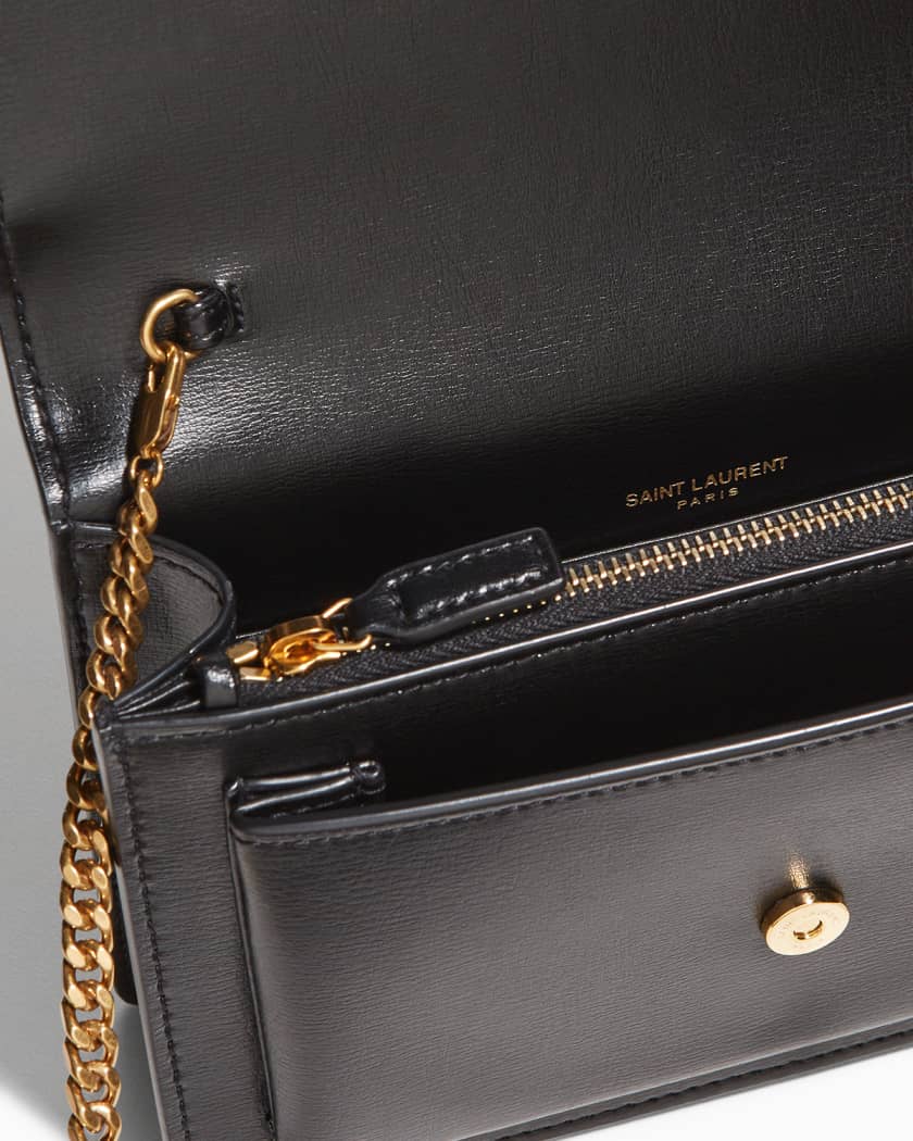 Sunset Medium YSL Top-Handle Crossbody Bag in Smooth Leather