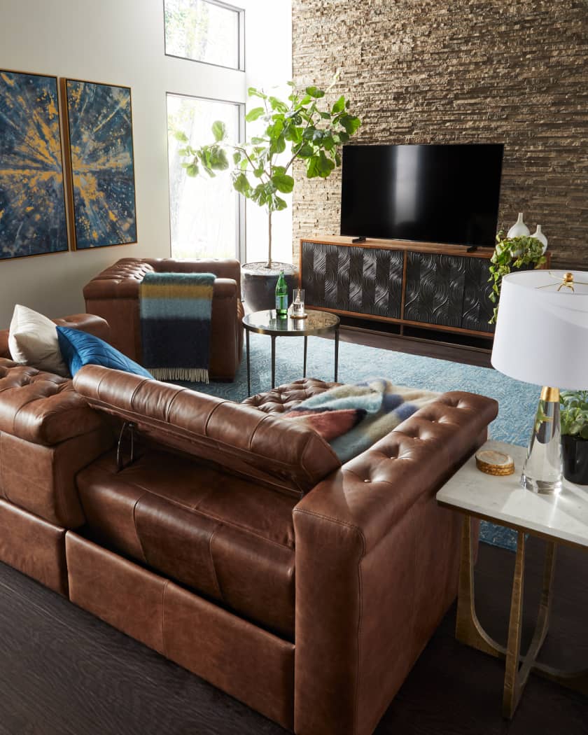 Hooker leather clearance sectional