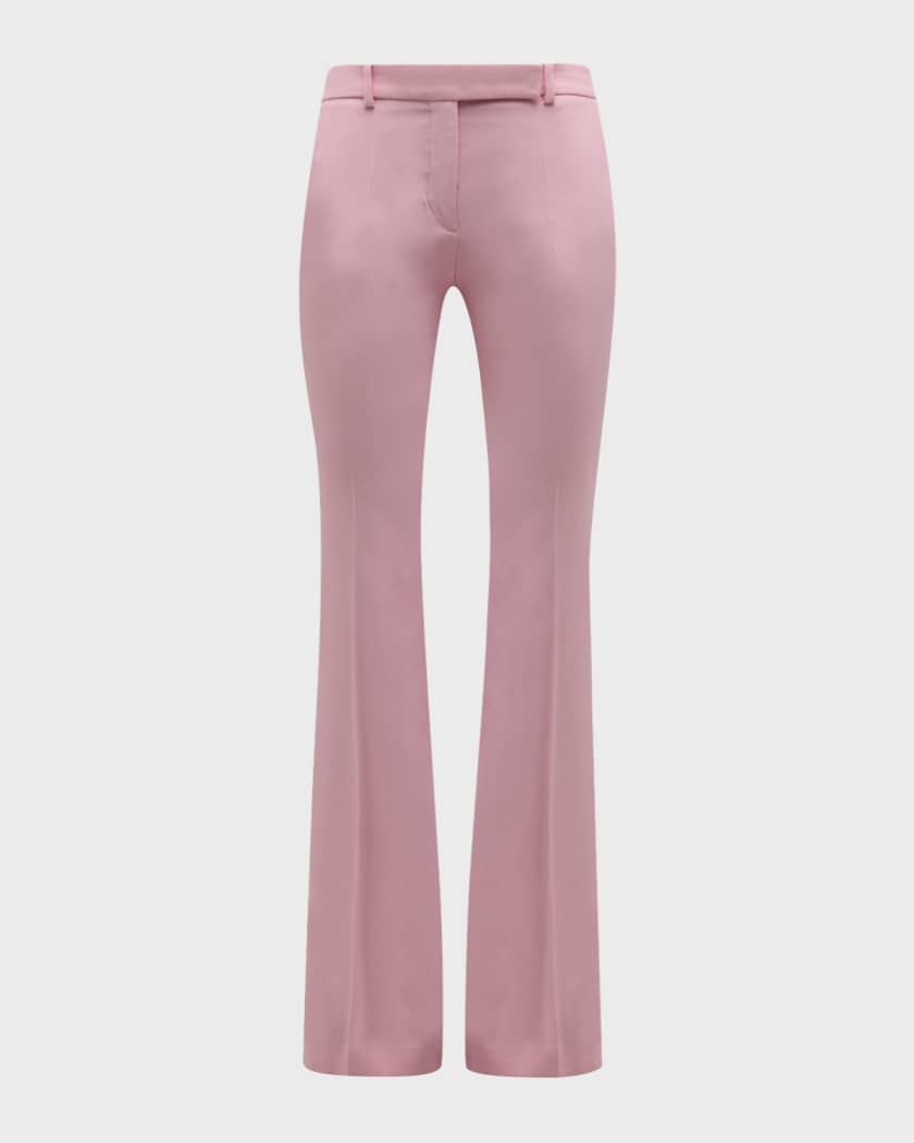 Alexander McQueen Leaf Crepe Classic Suiting Pants