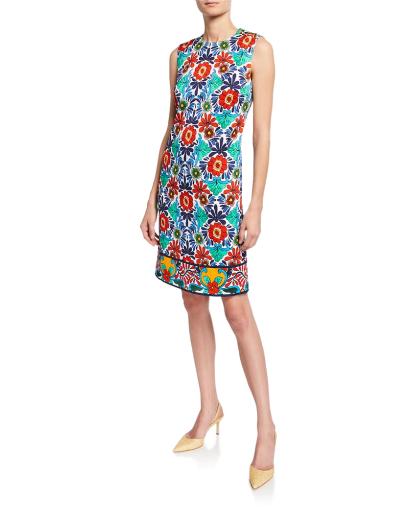 Ceramic Print Sheath Dress and Matching Items Neiman Marcus