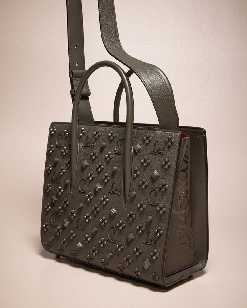 Paloma Medium Leather Tote Bag in Beige - Christian Louboutin