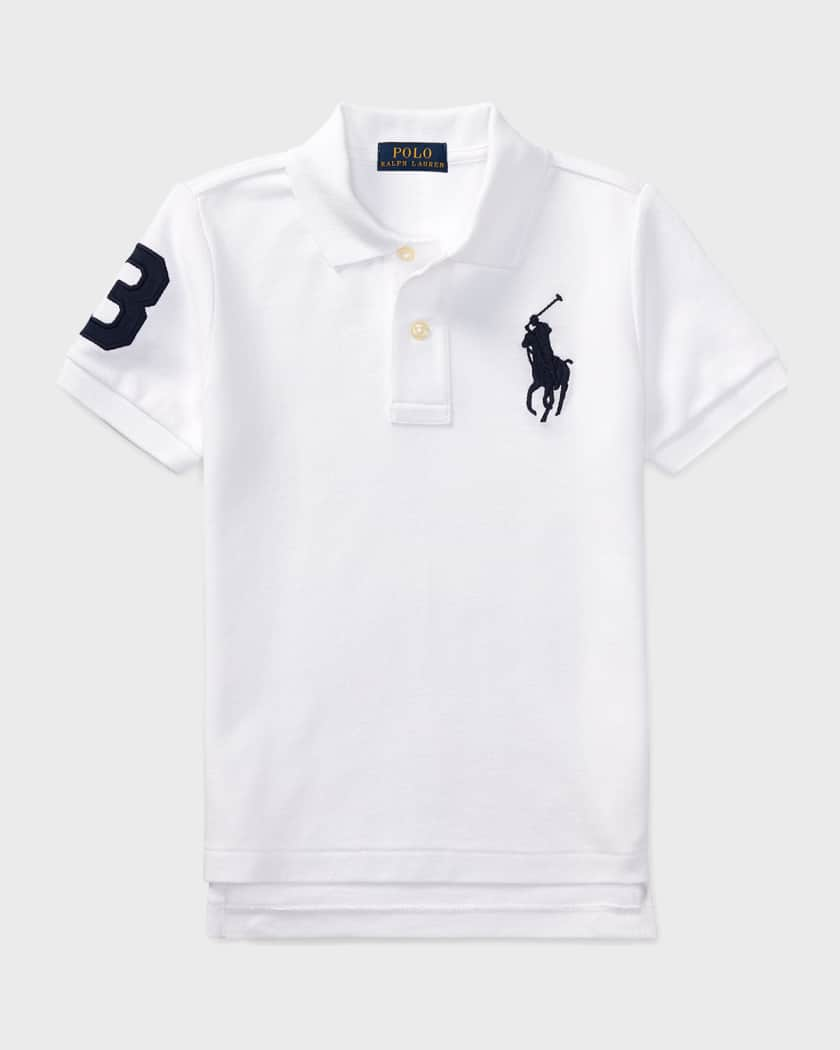 Ralph Lauren Childrenswear Boy's Big Pony Pique Knit Polo, Size 2