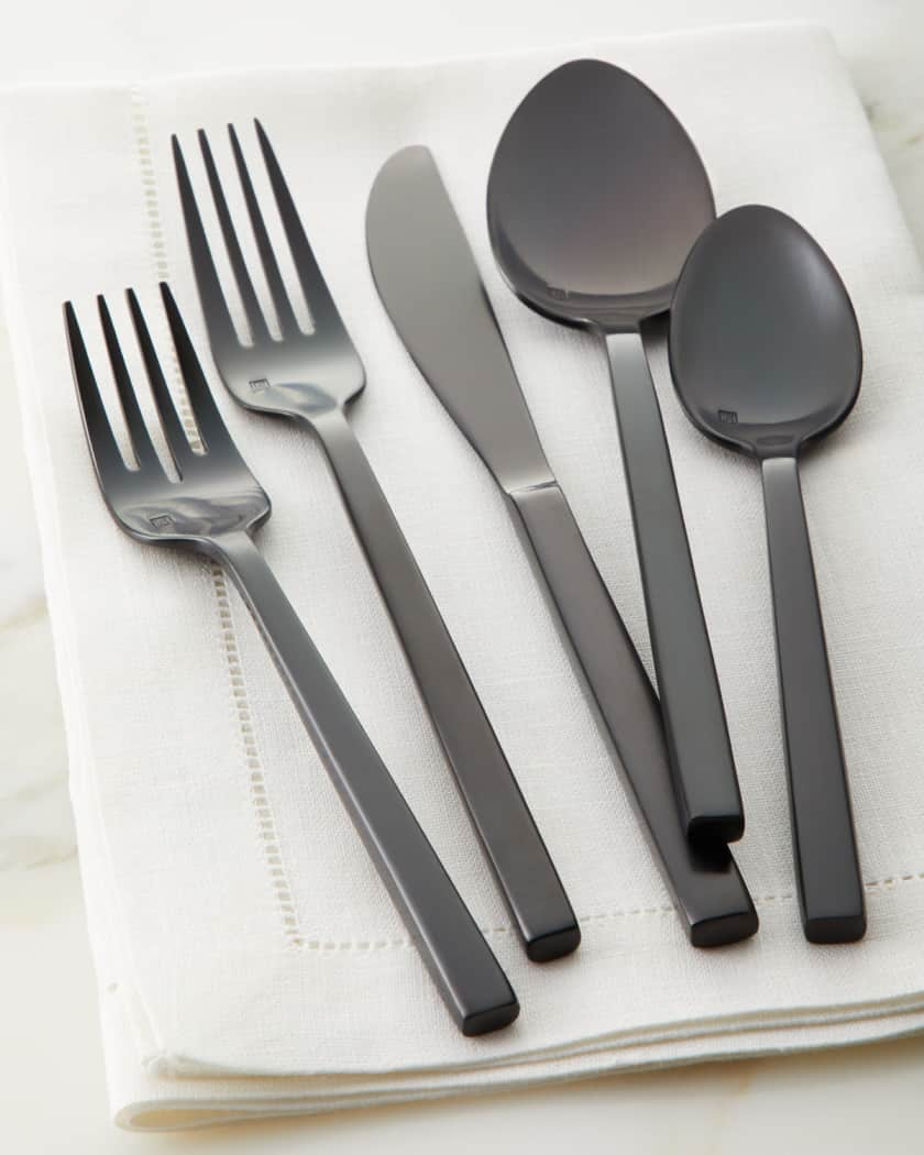 Brushed Black Flatware