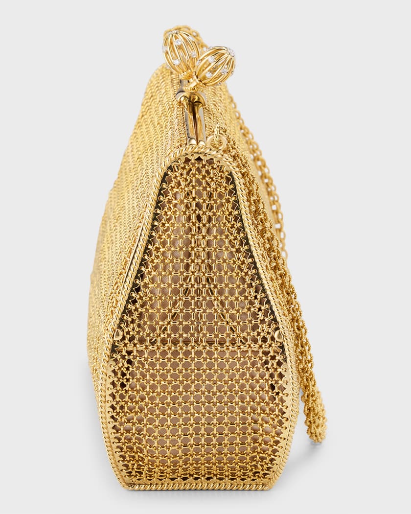 Gold clearance mesh purse