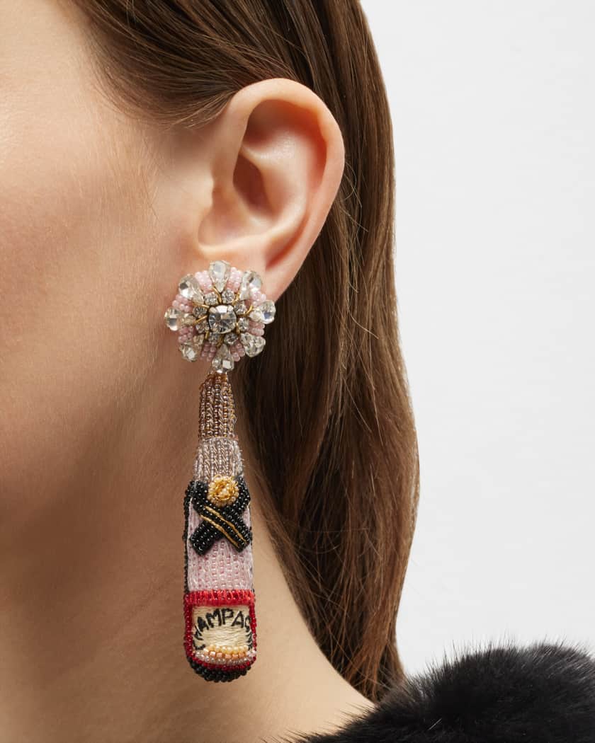 Mignonne gavigan sales rose champagne earrings