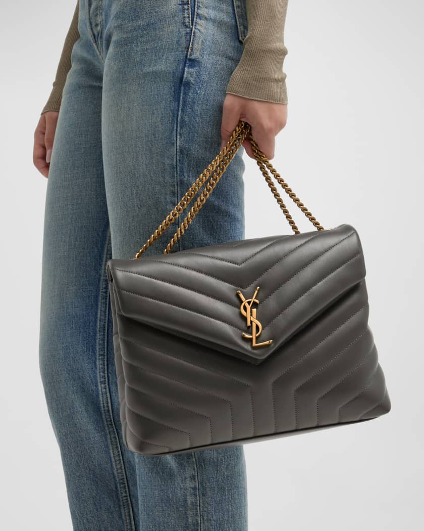 Ysl loulou medium grey discount
