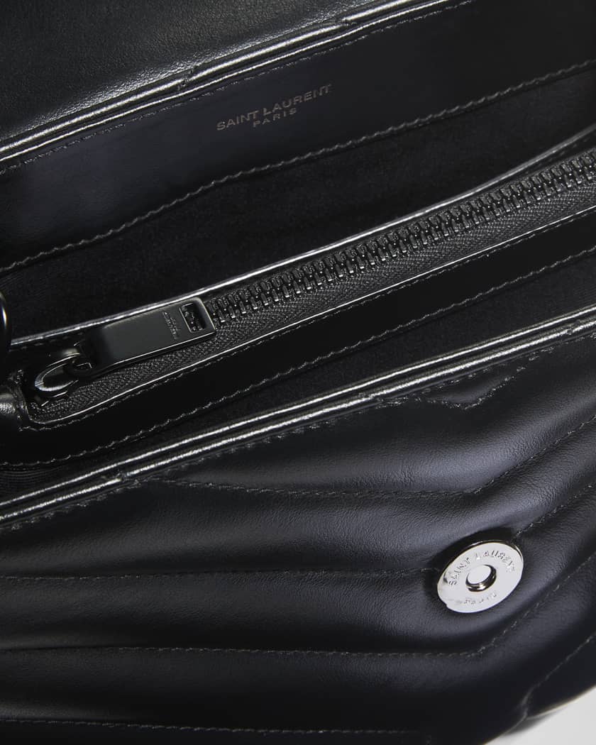 Saint Laurent Loulou Small YSL Shoulder Bag in Quilted Leather