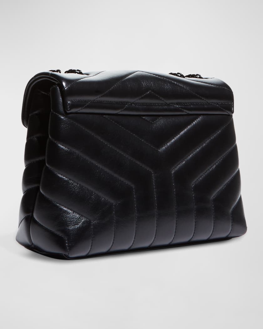 Shop Saint Laurent LOU LOU MINI BAG IN QUILTED GRAIN DE POUDRE EMBOSSED  LEATHER (6125791GF012721, 6125791GF019830, 6125791GF011000) by LA-MODA