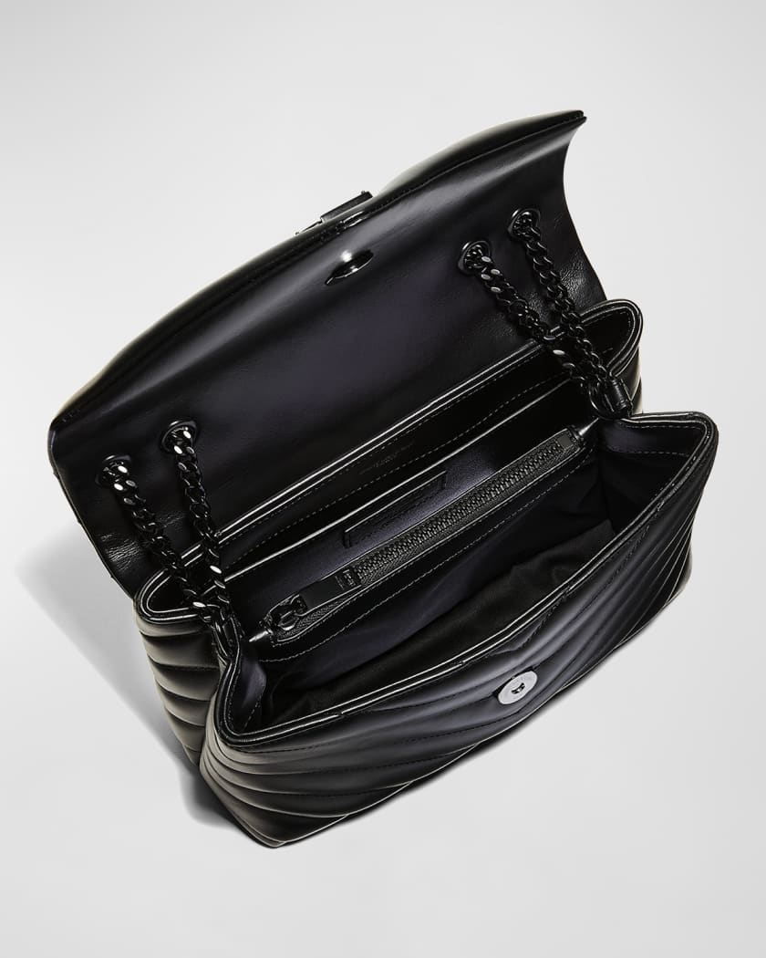 Saint Laurent Loulou Small YSL Shoulder Bag in Quilted Leather