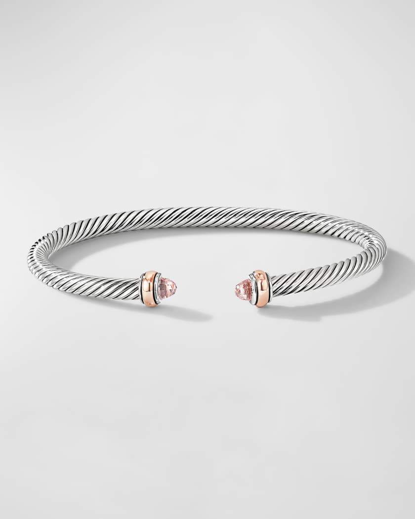 David Yurman Cablespira Bracelet in 18K Rose Gold Women's Size Small