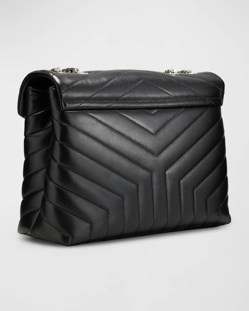 Saint Laurent Loulou Medium YSL Shoulder Bag in Quilted Leather