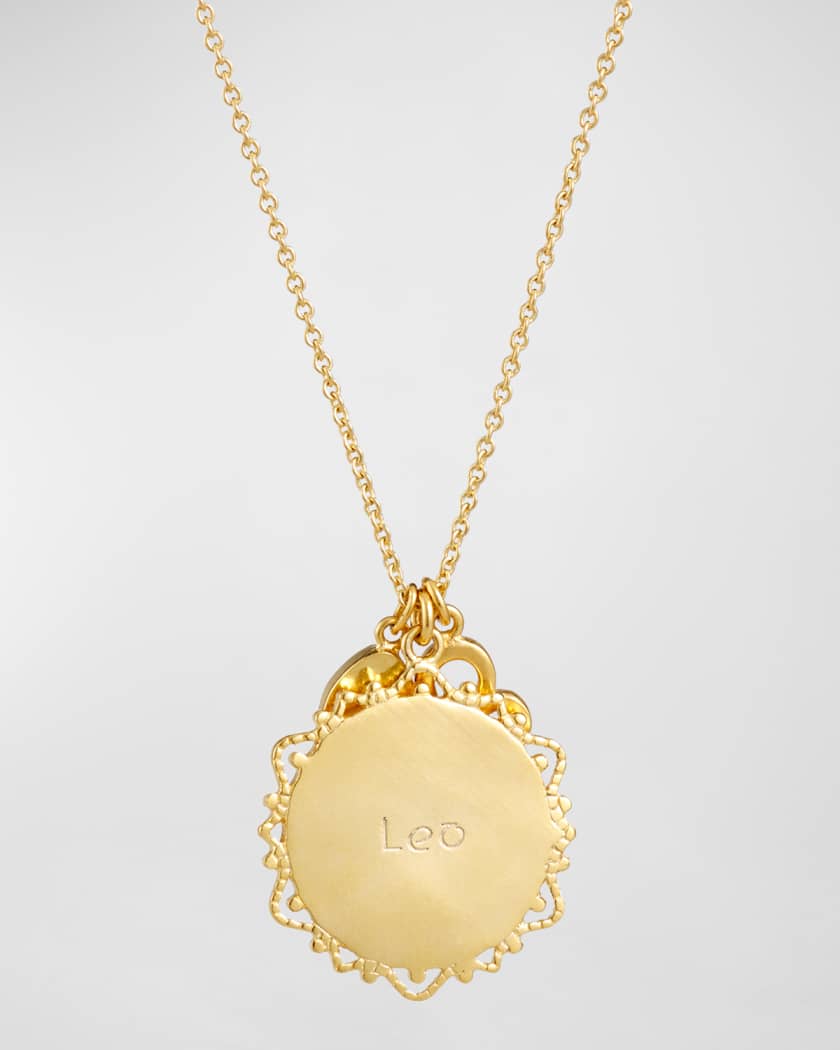Zodiac Charm Necklace w/ Moonstone